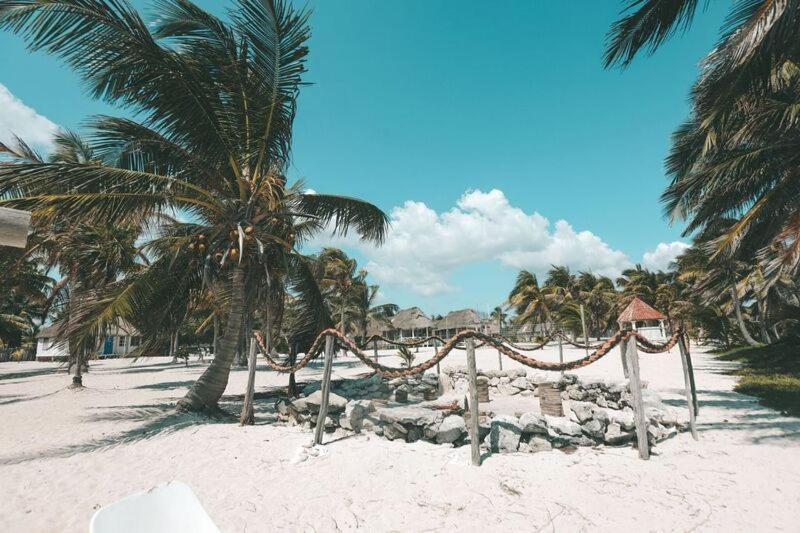 Cabanas Ecoturisticas Costa Maya Mahahual Buitenkant foto