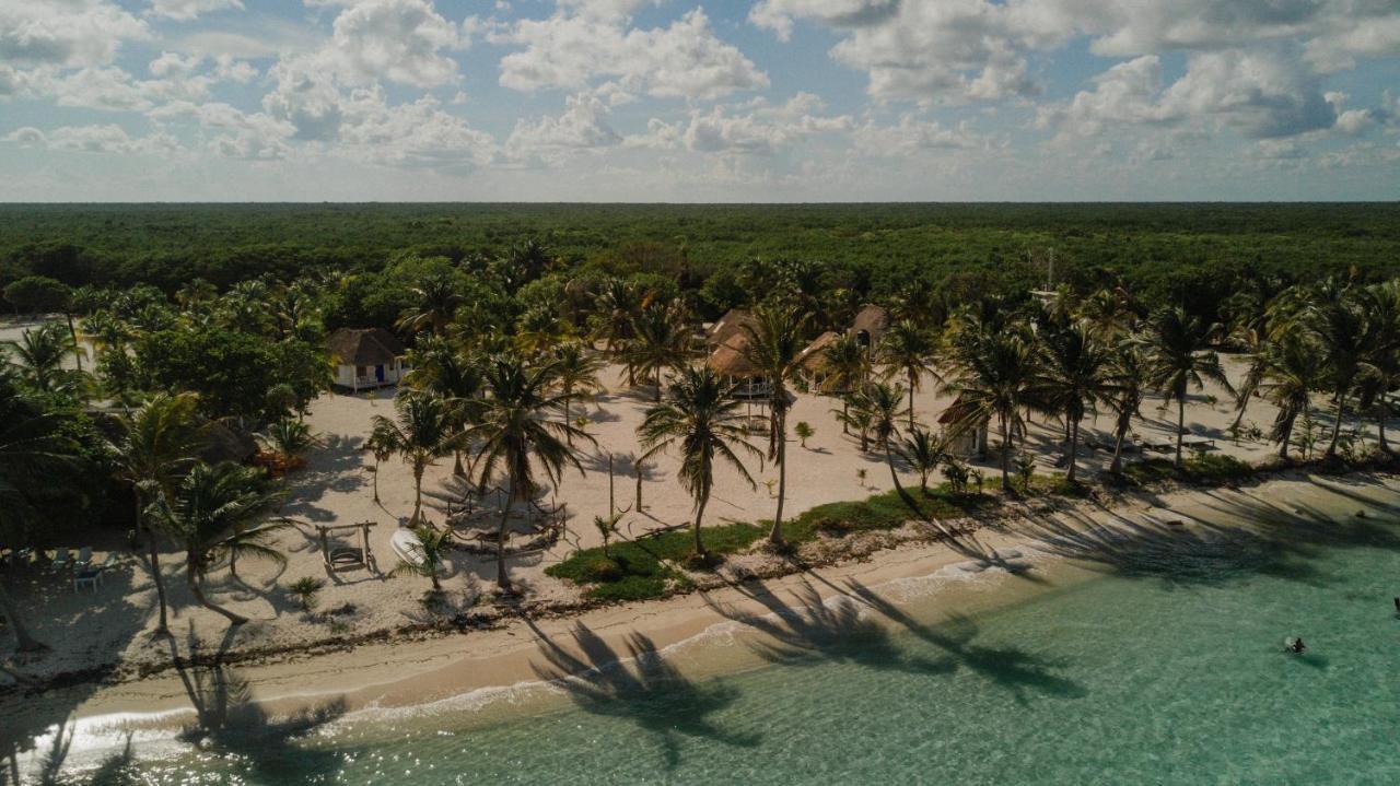 Cabanas Ecoturisticas Costa Maya Mahahual Buitenkant foto