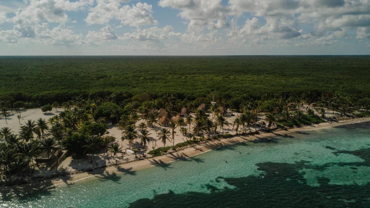 Cabanas Ecoturisticas Costa Maya Mahahual Buitenkant foto