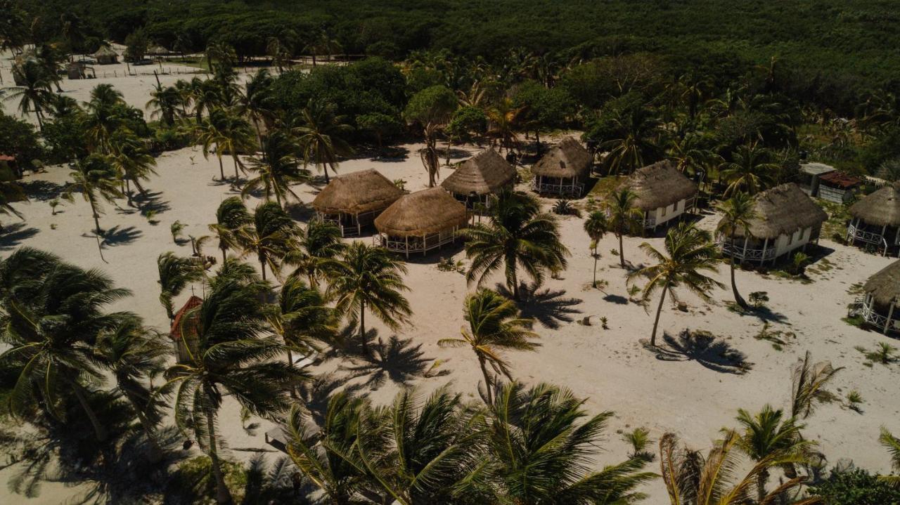 Cabanas Ecoturisticas Costa Maya Mahahual Buitenkant foto